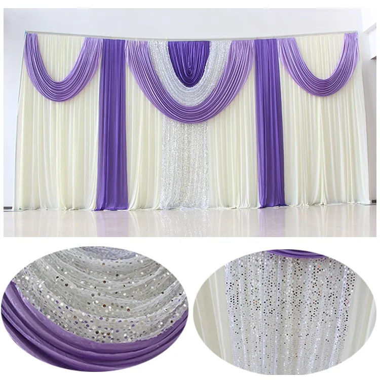 Wedding Sequin Backdrop Wedding Curtain Church Backdrop Decoration Party decor for Valentine's Day Event