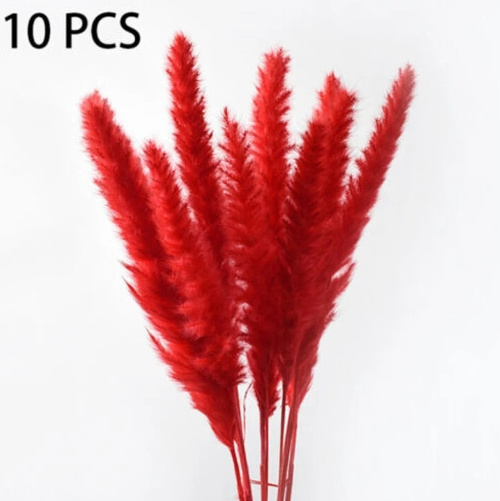 Mini Pampas Grass Artificial Plants For Living Room Simulated Plants Flocking