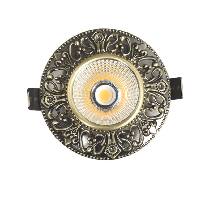 Berdis dimmable and dim to warm COB classical led downlight luxury design aluminum spotlight IP21 led ceiling light for home