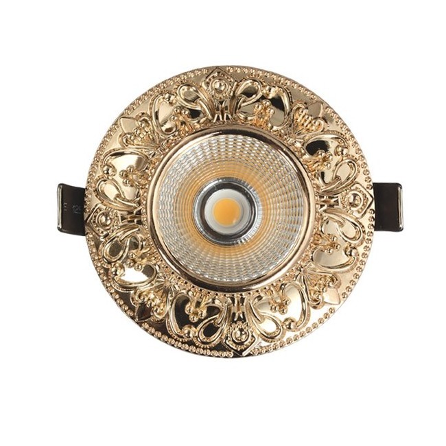 Berdis dimmable and dim to warm COB classical led downlight luxury design aluminum spotlight IP21 led ceiling light for home