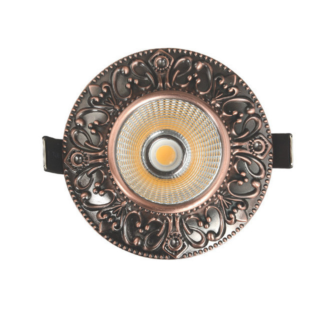 Berdis dimmable and dim to warm COB classical led downlight luxury design aluminum spotlight IP21 led ceiling light for home