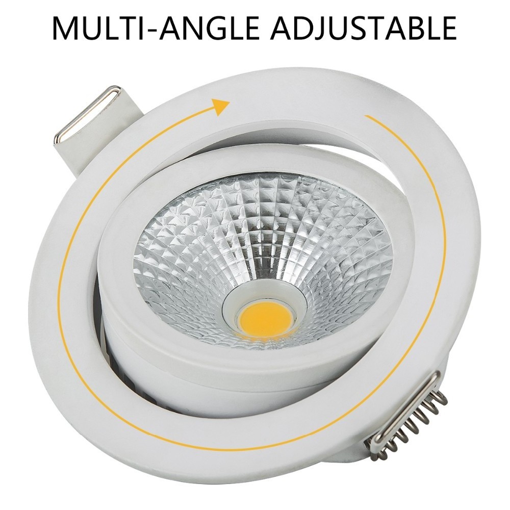 RGBW super slim downlight COB RoHs dim to warm light for showroom led dimmable spotlight recess led downlight