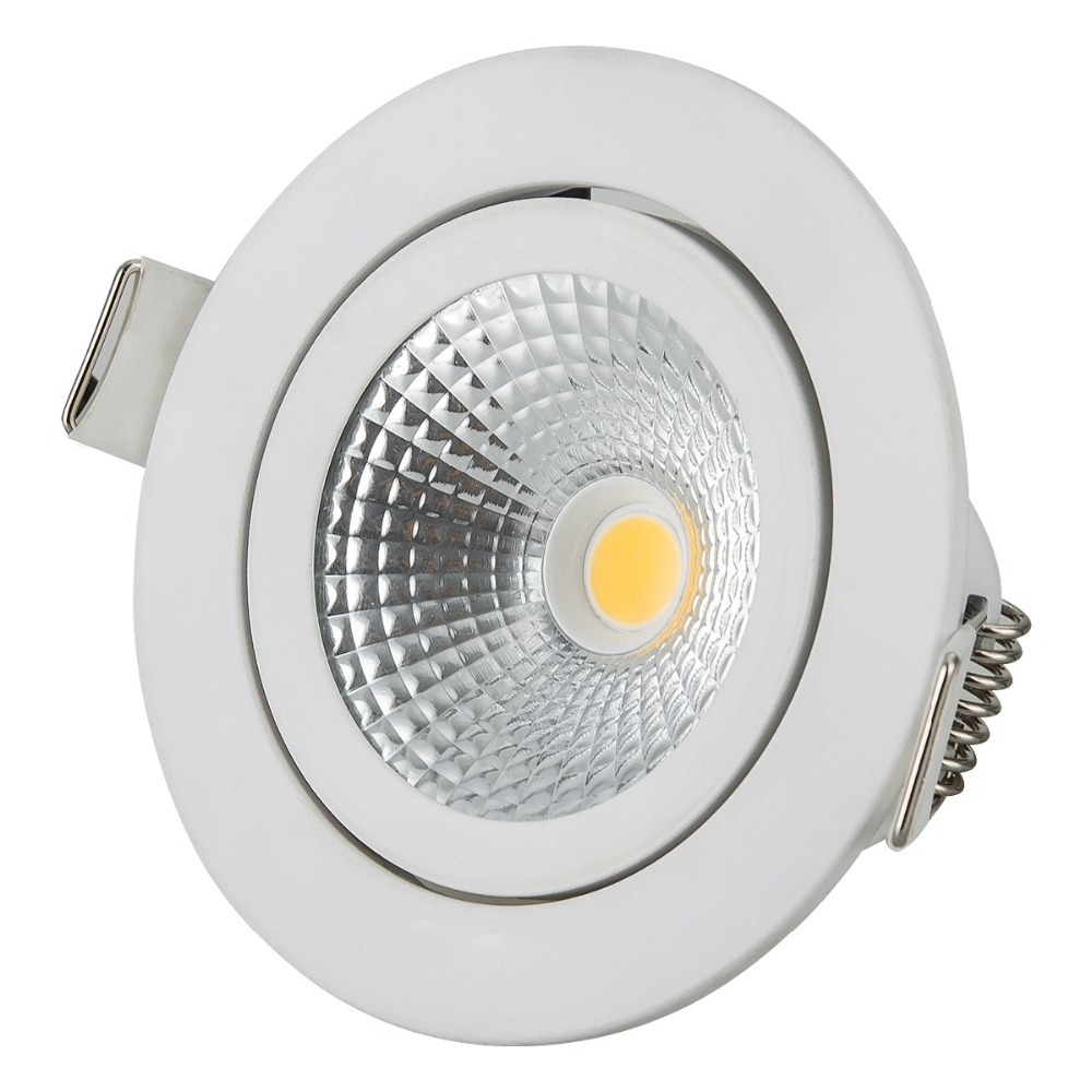 RGBW super slim downlight COB RoHs dim to warm light for showroom led dimmable spotlight recess led downlight