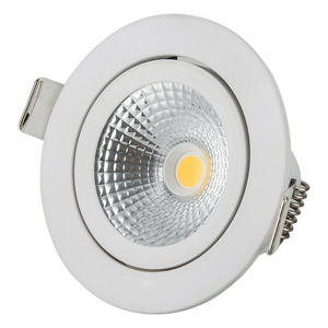 RGBW super slim downlight COB RoHs dim to warm light for showroom led dimmable spotlight recess led downlight