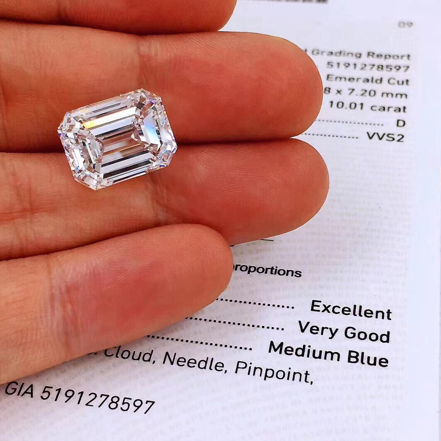 Factory Wholesale GIA IGI Certified VVS1 VVS2 Princess Emerald Radiant Cut CVD Loose Lab Grown Diamond 1ct 2ct 3ct 4ct 5ct 10ct