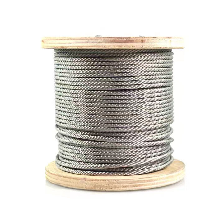 Galvanized Iron Steel Wire Hanging Wires Catenary Iron Wire 0.90mm X 7 Strand For Fencing Packing Rope