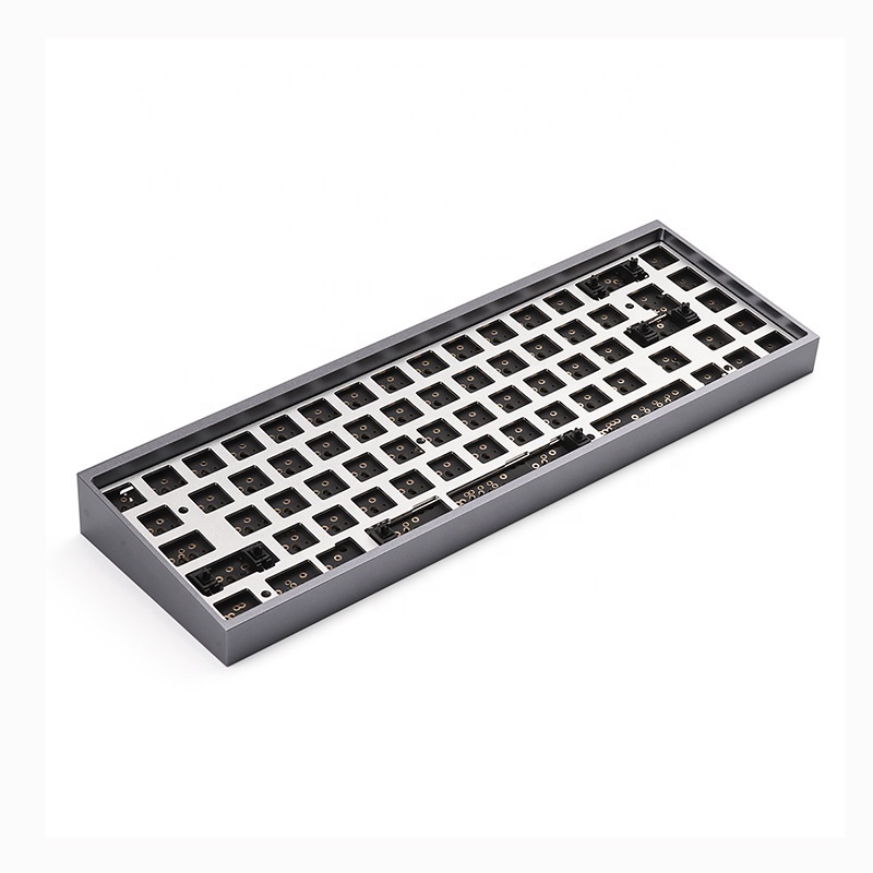 custom brass keyboard plate cnc mechanical aluminum anodized machining 60 percent keyboards case