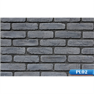 Elcorona PL02 Cement brick wall thin old brick fake wall bricks for wholesale