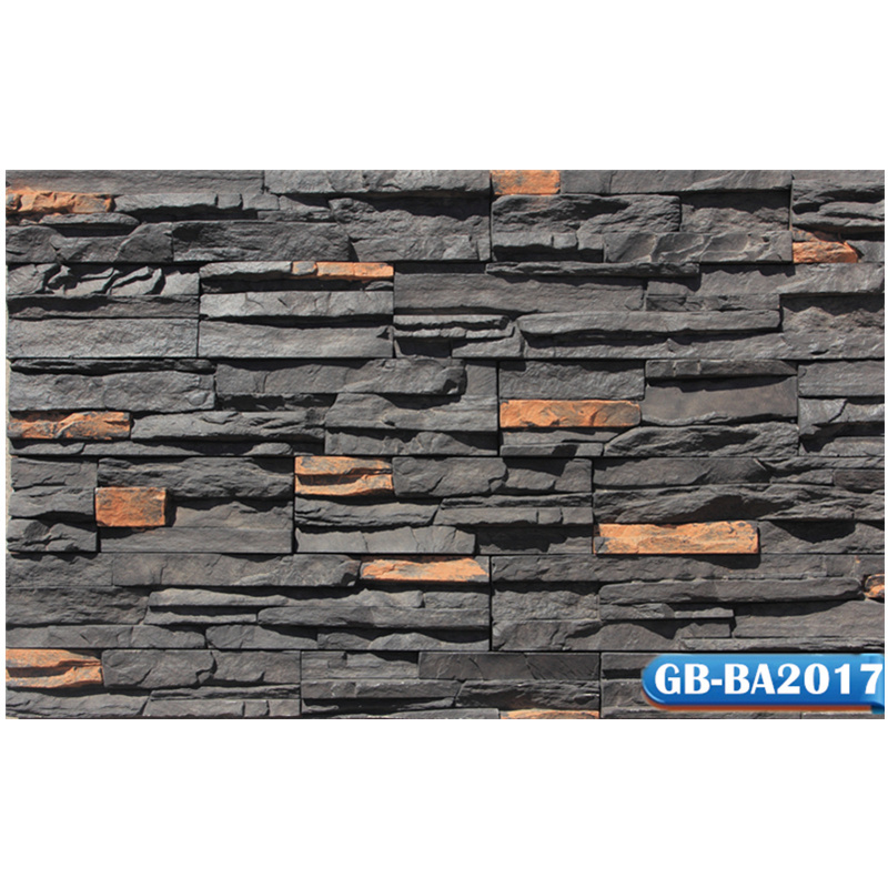 Berich GB-BA2017 Stacked Stone Black culture stone cement brick faux wall stone panel on sale