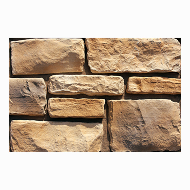 GB-TF09 artificial beige cultural stone exterior wall panels