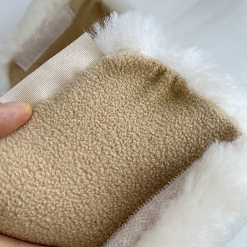 High Quality Factory Sheepskin Comfortable golden supplier sheepskin low price Sheepskin Pram Straps cover