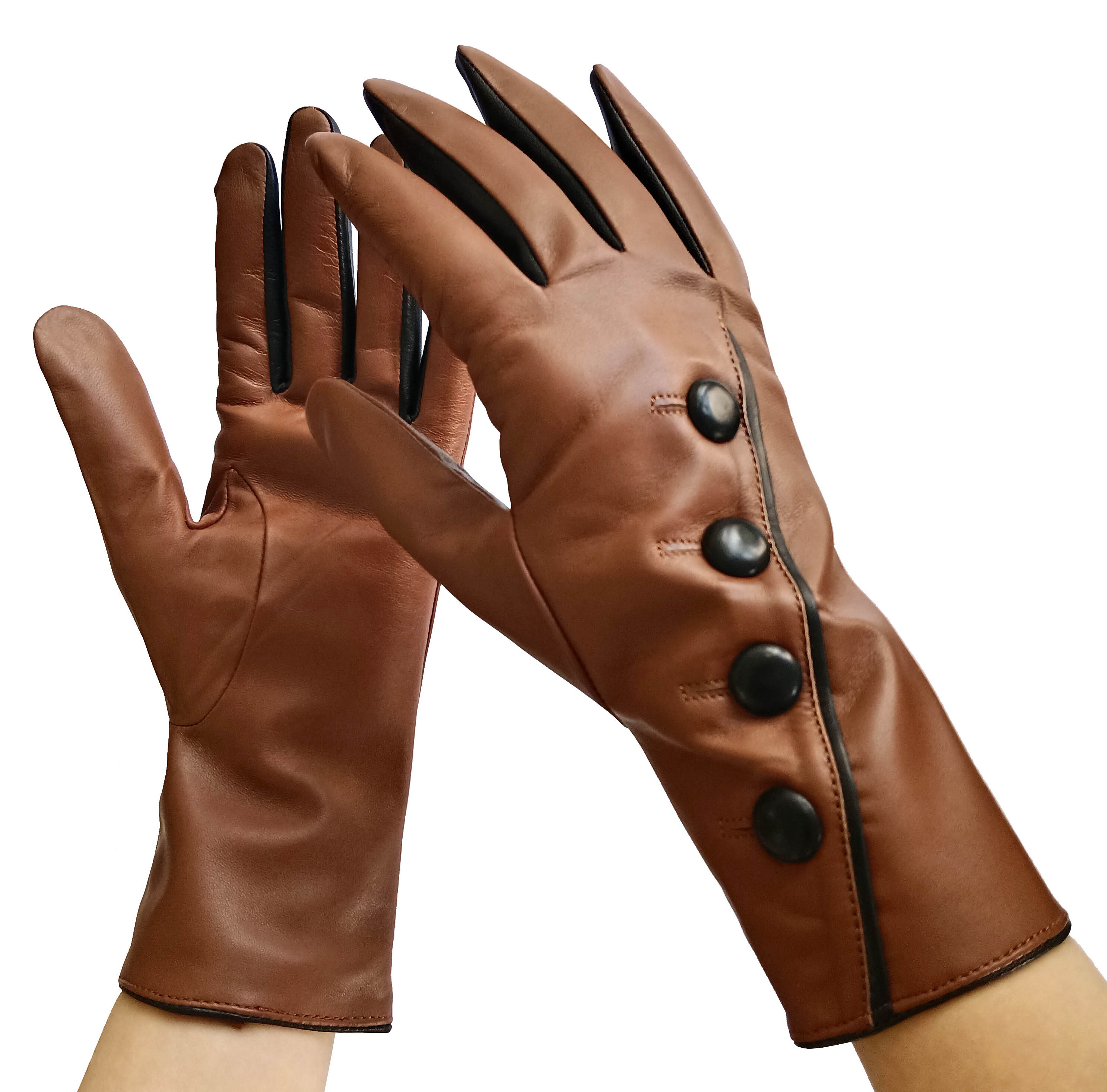 Women's fashion leather glove sheepskin leather new trend for daily life hand protection glove