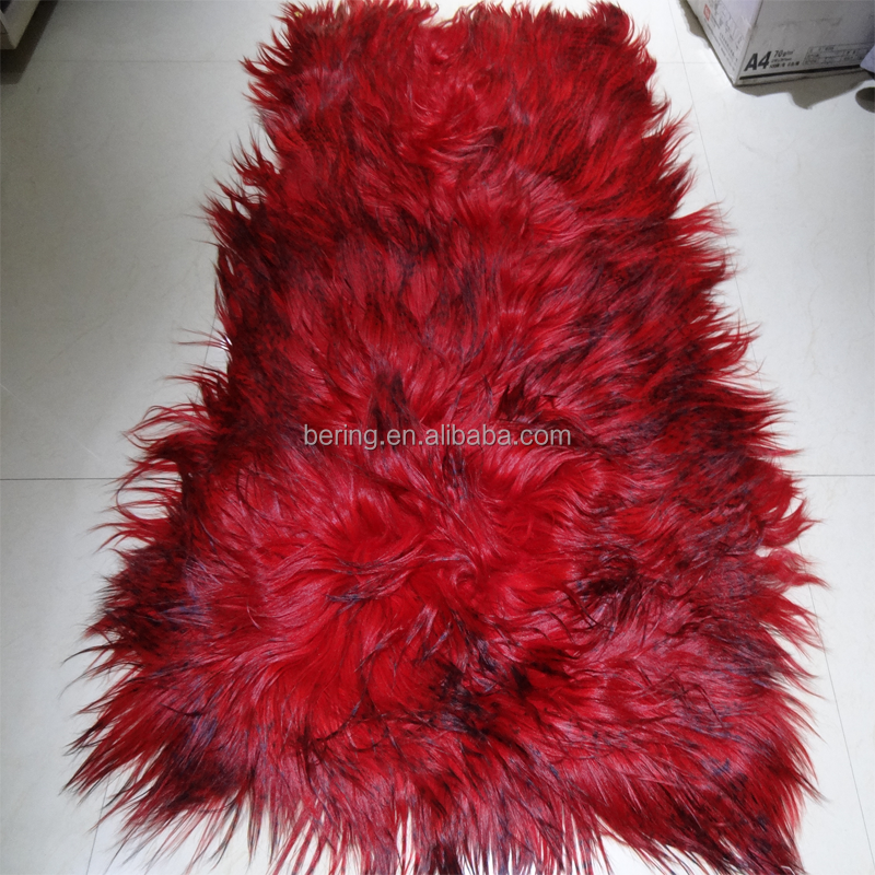 Long hair goat fur rugs,animal fur rugs,animal shaped rugs