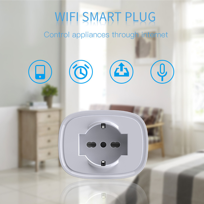 Smart Plug Wi-Fi Mini Outlet,Only One Socket,Voice Control with Alexa/Google Assistant And IFTTT Compatible,Timer Switch