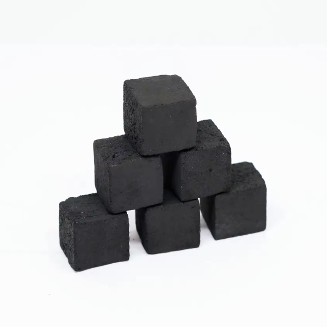 Cube shaped Coconut Charcoal Briquettes