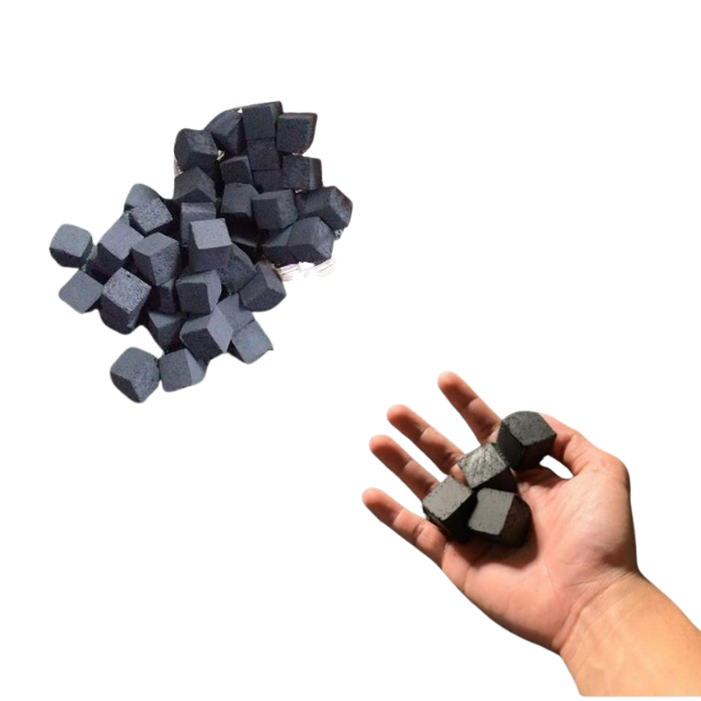 Cube shaped Coconut Charcoal Briquettes