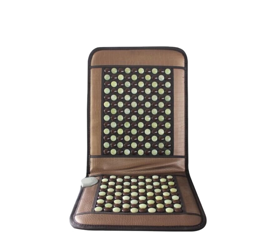 New style jade heating seat infrared back heated pad tourmaline mat Massage Cushion With Infrared Heat