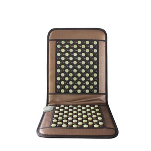 New style jade heating seat infrared back heated pad tourmaline mat Massage Cushion With Infrared Heat