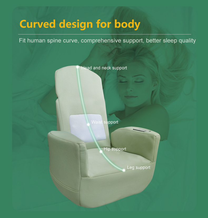 Electronic remote mini body slimming massage sofa chair with kneading massage