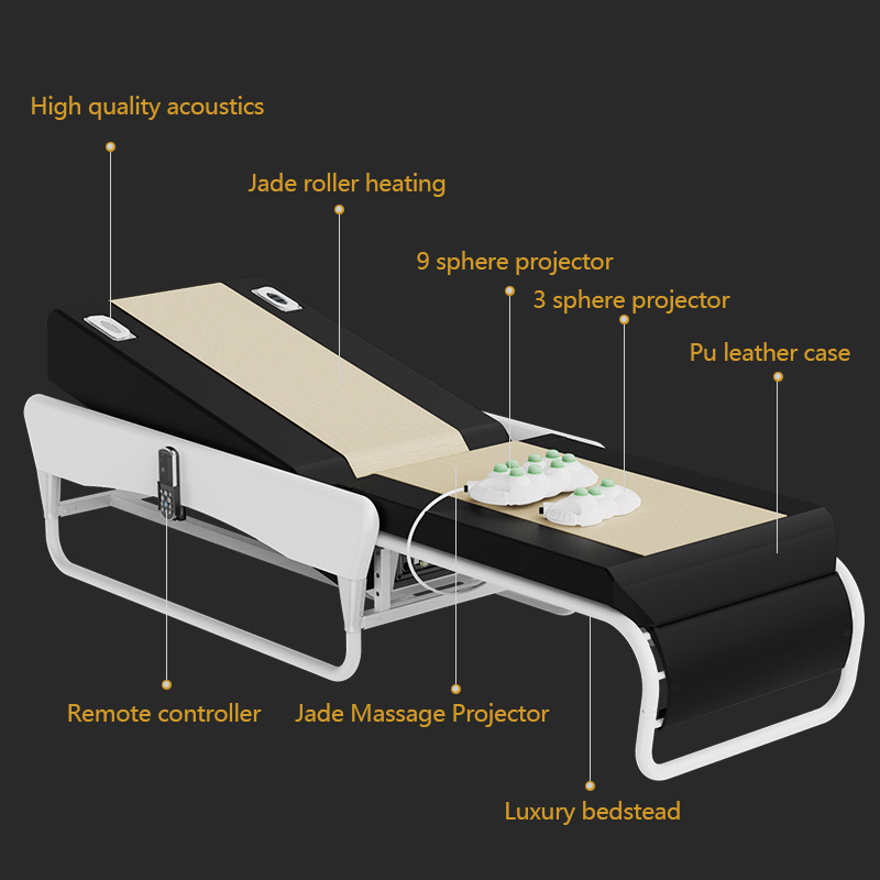 Luxury 3D Master V3 price thermal electric jade roller heated table massage bed