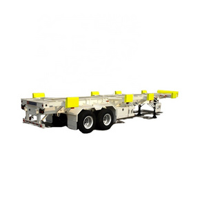 50 tons 3-axle container chassis 40 foot skeleton semi trailer