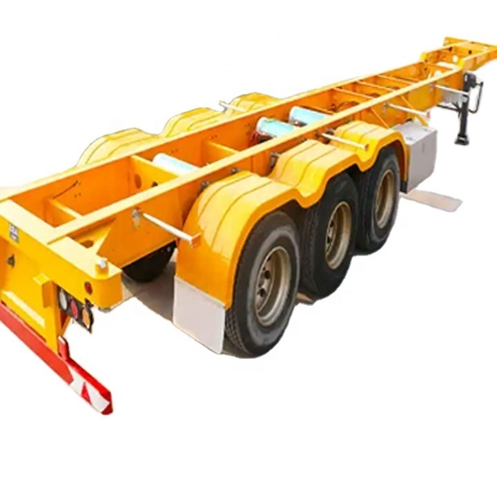 Good Quality 3 Axle 40 Feet Skeleton Type Semi Trailer