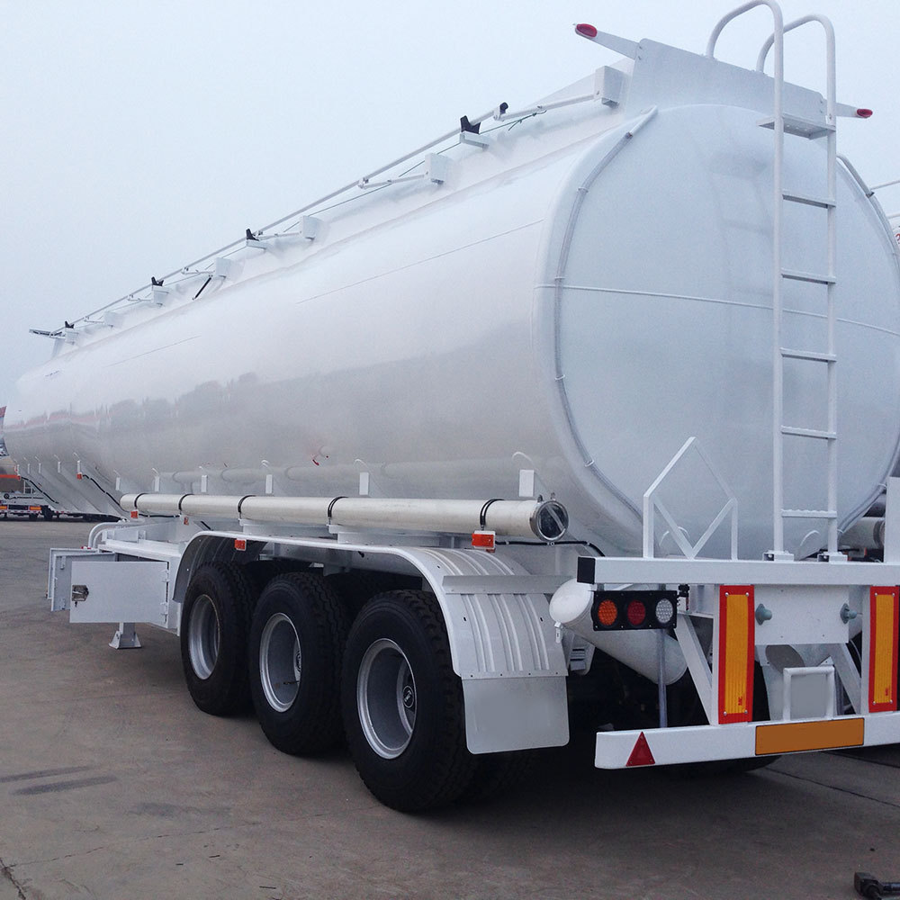 BERKLEY 60CBM  tri-axle petrol oil acid Liquid transportation Aluminium Alloy Tank Truck Trailer Fuel Oil Tank Semi Trailer for