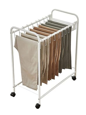 Cloth rack 20 hanger space saver Pant/Jeans/Trouser Rolling Trolley Closet Organizer