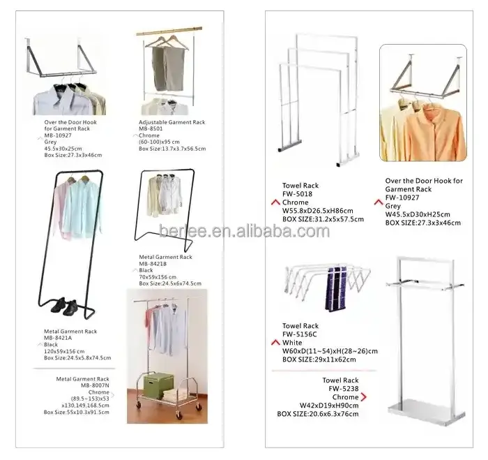 Manufacturers Simple Trending Clothing Drying Garment Rack Metal Collapsible Rolling Garment Clothing Rack