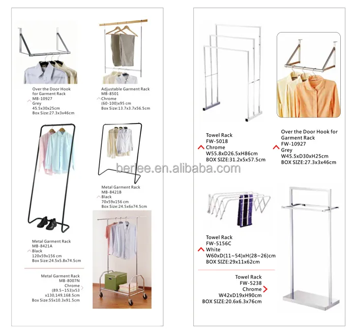 Clothing Store Heavy Duty Standing Display Rack Double Pole Clothes Rack