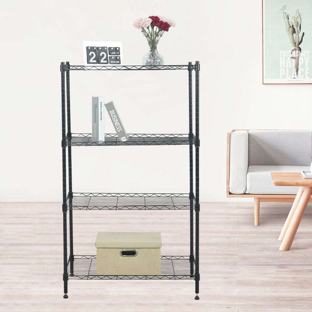 Wholesale Frame Powder Coating Wire Shelving Pantry Shelf Small Wire Rack Portable Wire Metal Shelving In Chrome