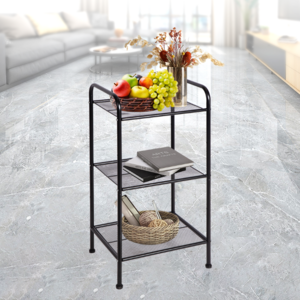 New Arrival Floor Type Metal Wire Shelf Storage Shelves Racks Shelving Units For Living Room Bedroom