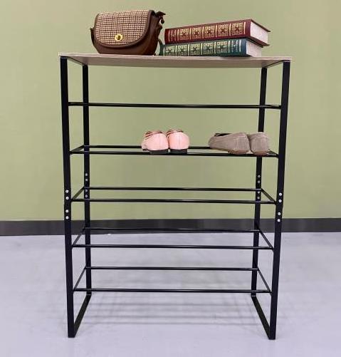 Hot Sale 6 Tier Metal Shoe Rack Cabinet Storage Organizer Wooden Shoe Rack Design For Living Room Entryway