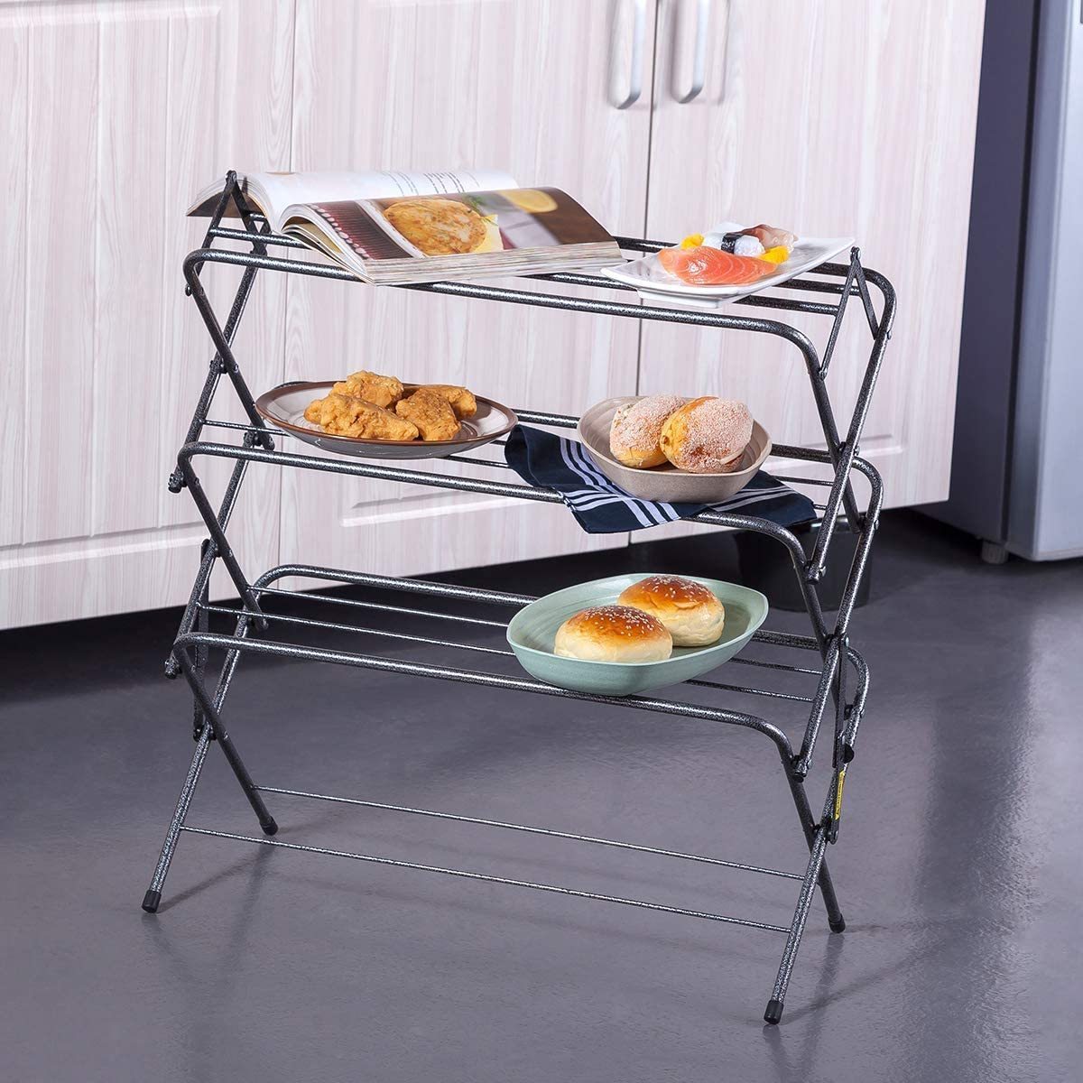 High Quality Manufacturer 3 Layers Metal Collapsible Shoe Rack Organizer Shoe Racks For Home