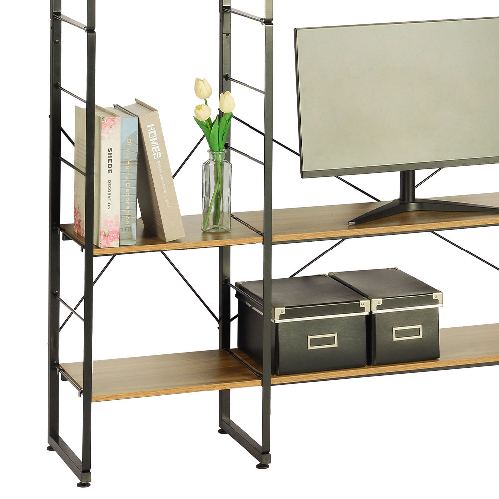 Wholesale Furniture Living Room Cabinet Storage Racks Units Shelves Bookcase TV Stand Rack