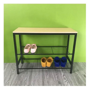 Top Quality Powder Coating Carbon Steel Shoes Shelf Rack Metal Storage Organizer Stand Shoe Rack For Home