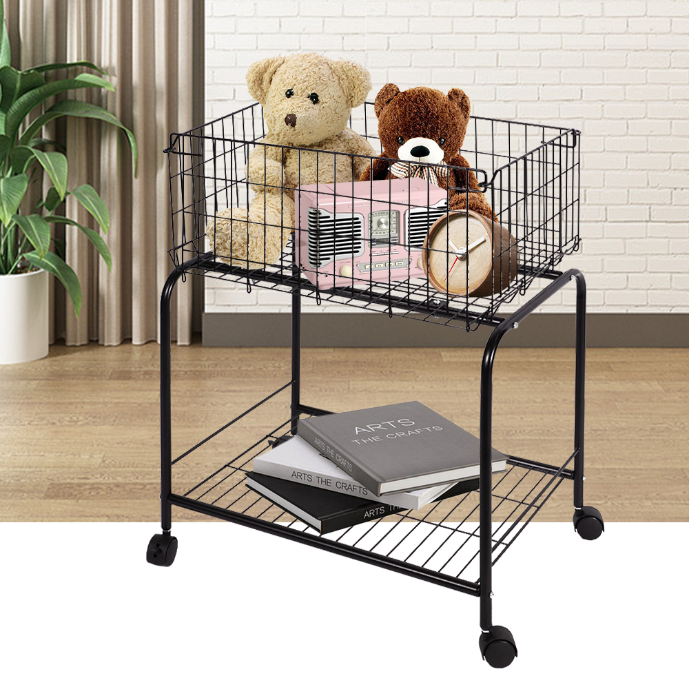 Hot Sale Dirty Laundry Basket Kitchen Food Storage Rack Trolleys Shelf Storage Cart For Daily Shelf