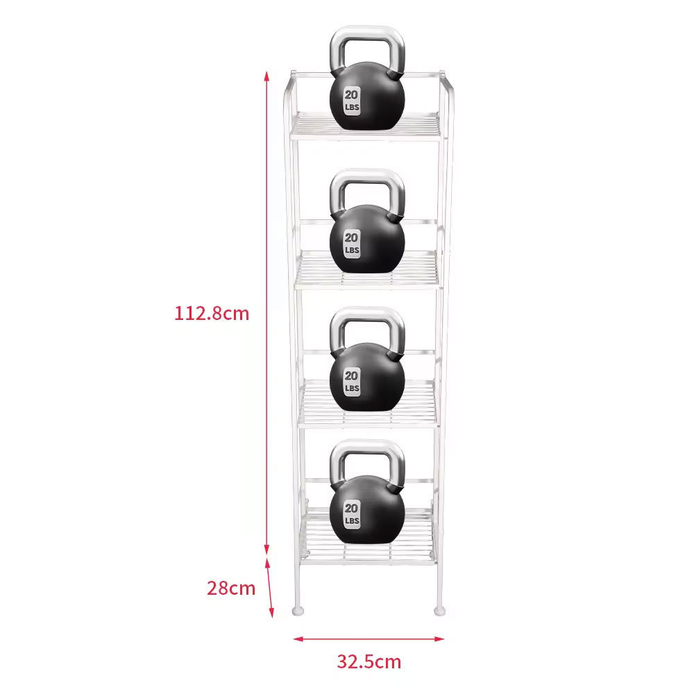 Multifunction Four Layers Floor Kitchen Organizer Home Storage Shelves Units Folding Storage Rack