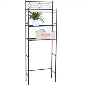 Wholesale Space Saver 3 Tier Metal Bathroom Storage Rack Toilet Shelf In Powder Coating