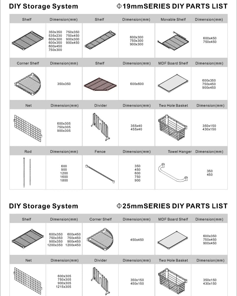 Guarantee Quality Shelving Unit 5-Shelf Steel Wire Shelving 5 Tiers Heavy Duty Kitchen Shelving Rack