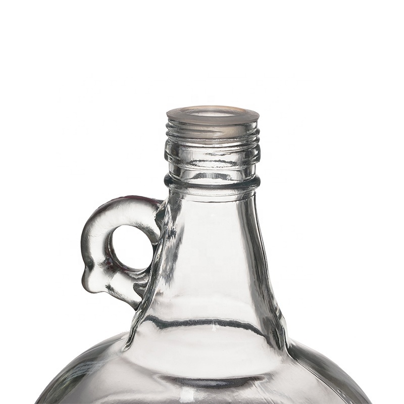 Berlin Packaging Customized Clear Brewed Beer Growlers Gallon Jug Empty Large Making Wine Glass Water Bottle With Handle