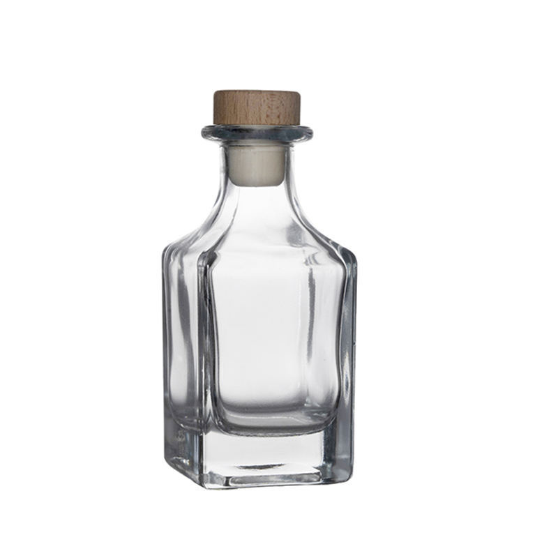 Berlin Packaging Small Empty 150ml 250ml Home Fragrance Spirit Sample Bottle Square Wine Vodka Cold Brew Coffee Glass Bottles