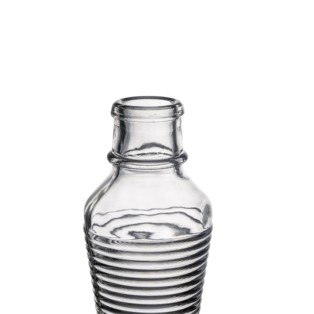 Berlin Packaging Transparent Round Sesame Seed Oil Bottle Different Sizes Unique Glass Hot Sauce Cooking Olive Oil Bottle