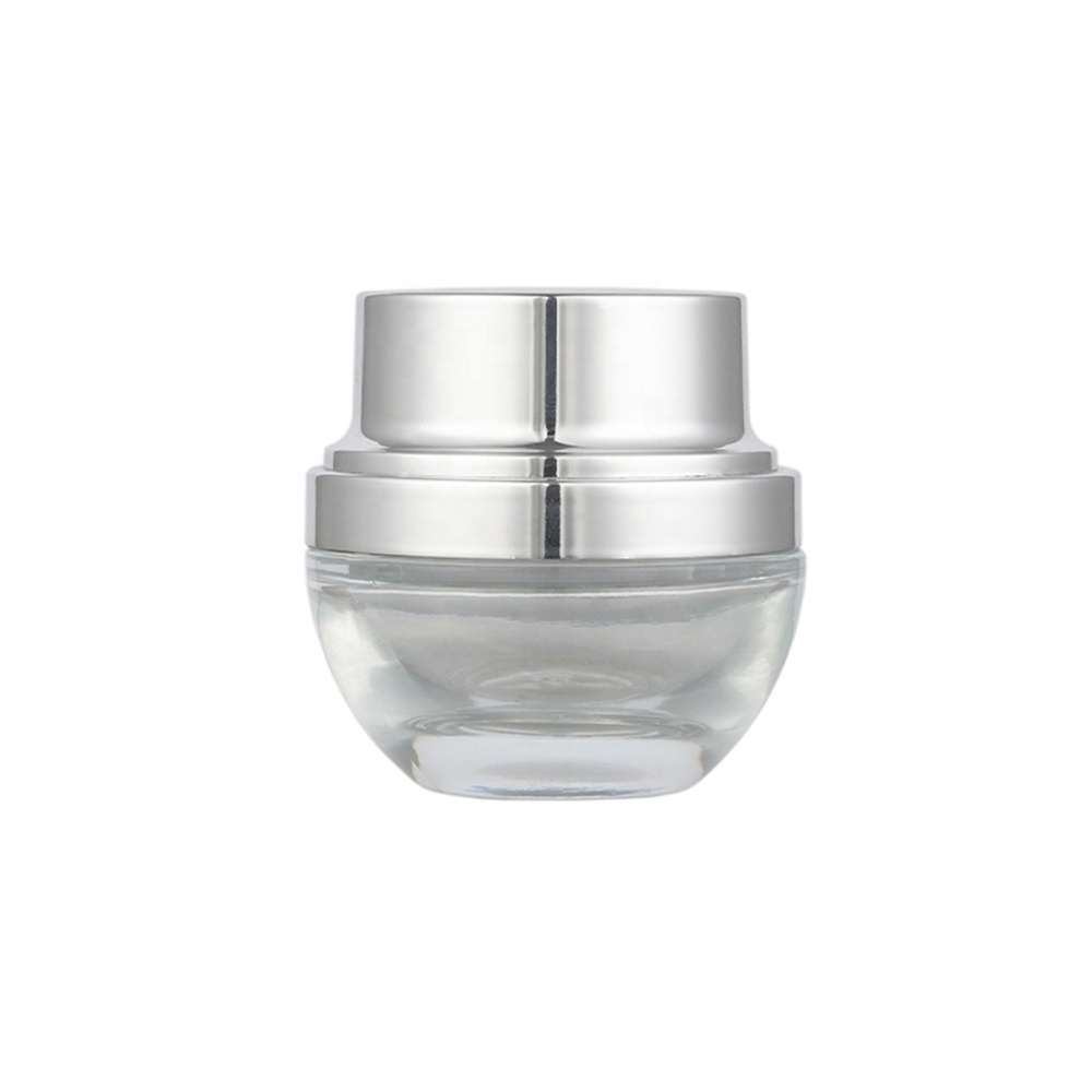 Berlin Packaging Small 70ml Round Lotion Canning Jar Thick Clear Frosted Glass Skin Cream Cosmetic Jars