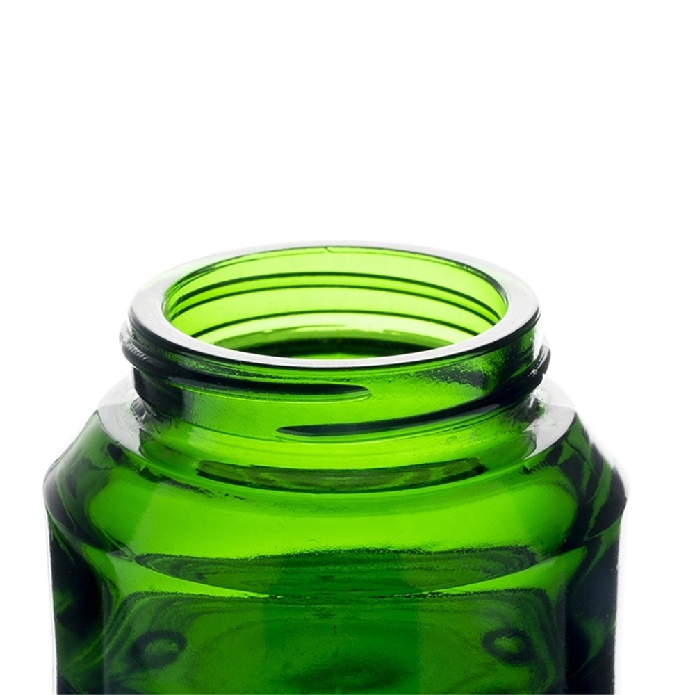 Berlin Packaging Small Clear Amber Green Round Cosmetic Canning Jar Custom Made 20ml Cream Jar Glass