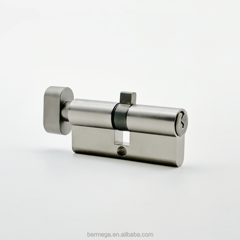 High quality brass 70mm long Single hand screw lock Includes 3 keys door Lock Cylinder