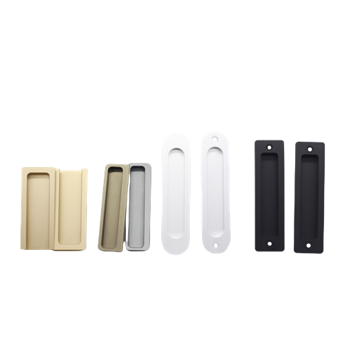 Flush Pulls Concealed Recessed Finger Pull for Sliding Barn Door silver Inset Handle Sliding Door Hardware Bypass Door Handle