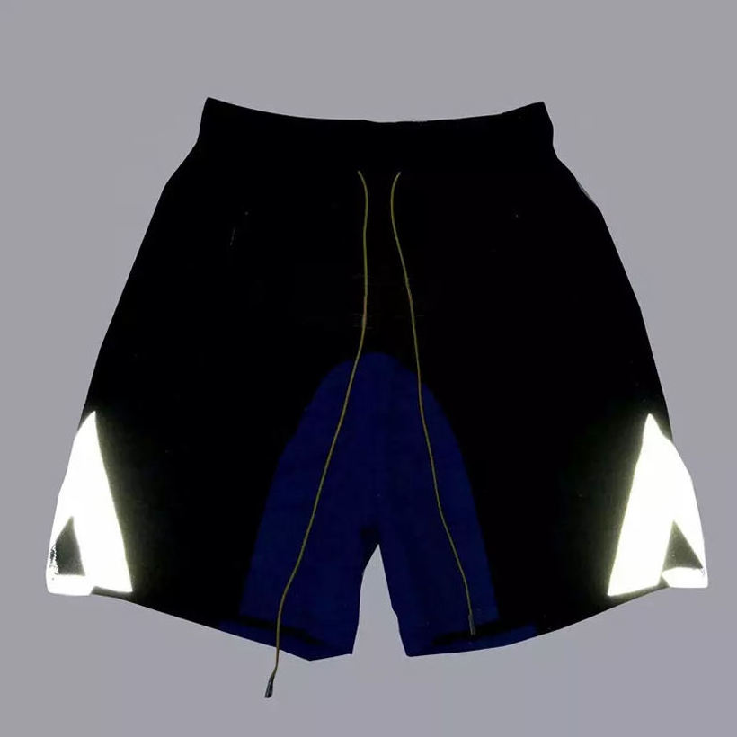 Custom Nylon Shorts Reflective Drawstring Street wear Men's Fashion Shorts