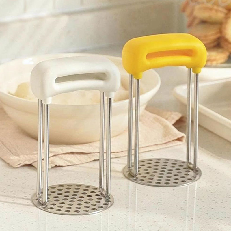 Bermin Custom Kitchen Stainless Steel Hand Plate Baby Food Potato Masher