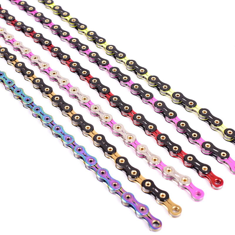 High Quality SUMC 8 9 10 11 Speed Bike Shift Gold Rainbow X8 X9 X10 X9SL X10SL X11SL MTB Road Folding Bike Bicycle Chain